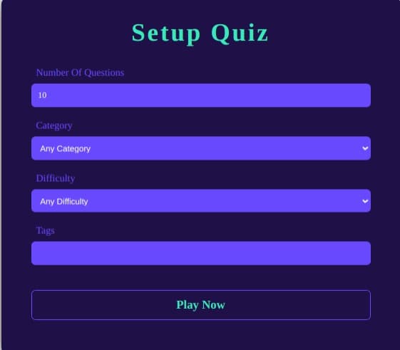 quiz app